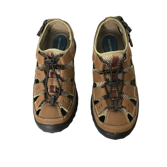 Dockers Water Sports Shoes Mens 7M Lookout Rust Slip-On Sandals Fisherman - Picture 2 of 11